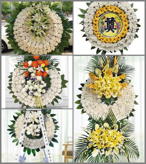 山东青岛平度市仁兆镇岚前村花圈速递